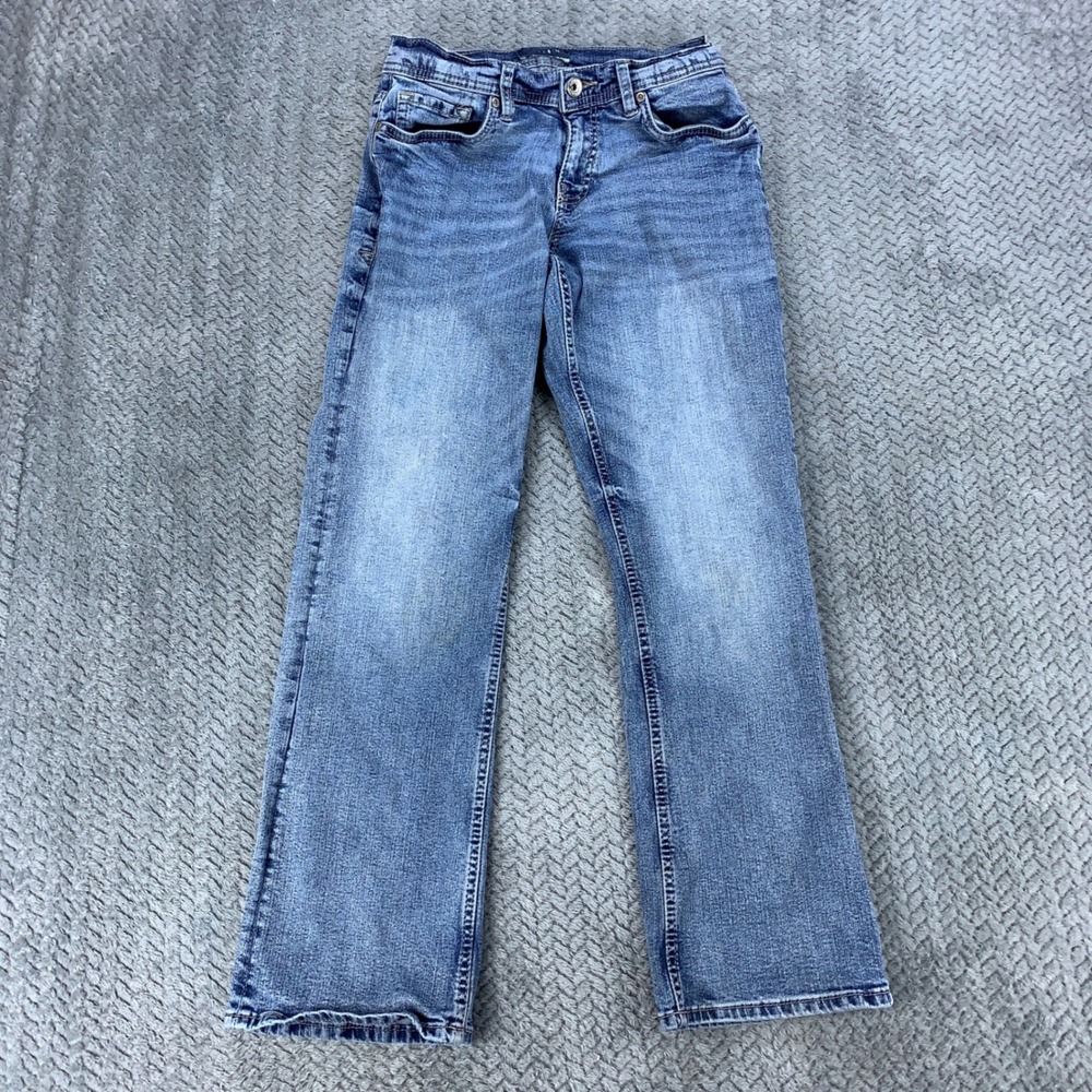 Reclaim Jeans Mens 28x30 Blue Straight Leg Stretch Denim FRL261